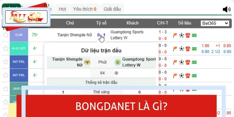 Chuyên trang Bongdanet là địa chỉ cung cấp dữ liệu thể thao chuẩn xác