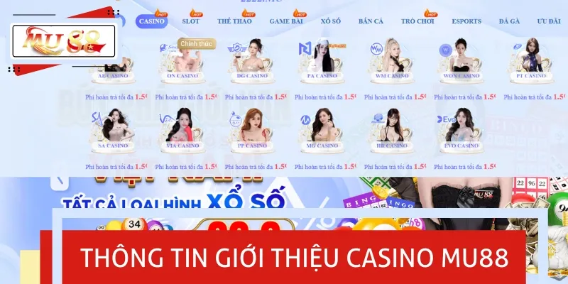 Chuyên mục casino MU88 đem đến nhiều tựa game đánh bài hấp dẫn