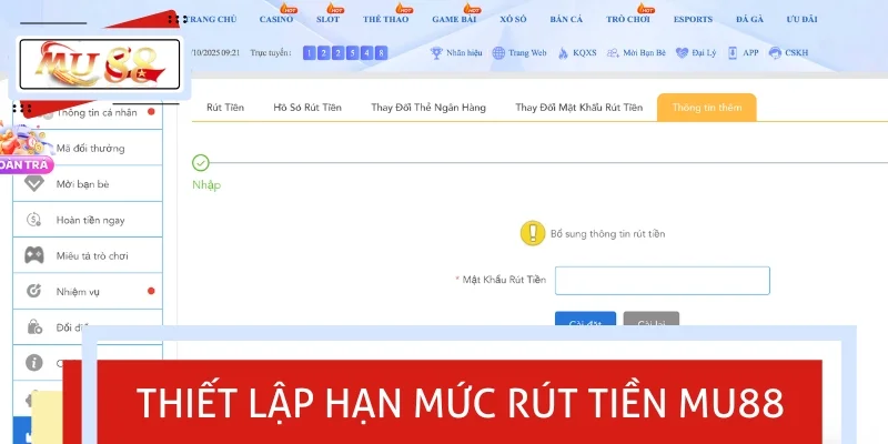Thiết lập hạn mức theo đúng quy định